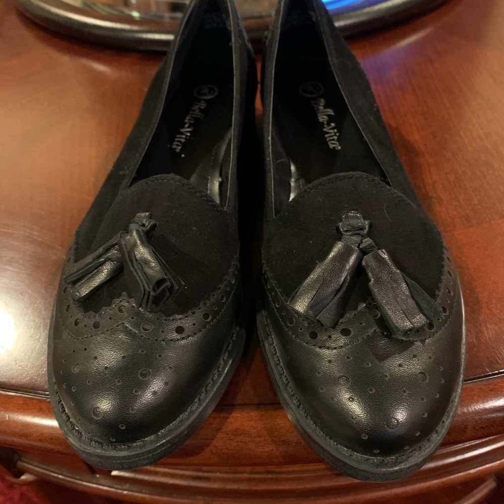 Bella-Vita tasseled Oxford slip on